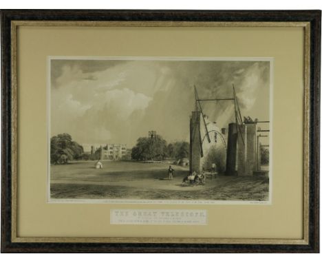 Co. Offaly:&nbsp; Rare Lithograph&nbsp;The Great Telescope erected at Birr Castle, by the Earl of Rosse, President of the Roy