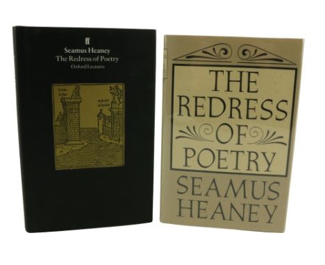 Heaney (Seamus)&nbsp;The Redress of Poetry, Oxford Lectures, L. 1995, Faber,&nbsp;First Edn., orig.cl in d.w.; with the&nbsp;