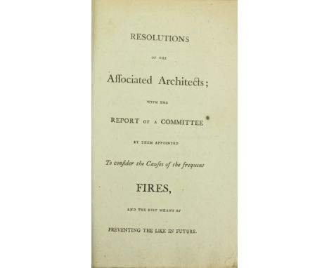 Architectural Pamphlet: [Brettingham (R.), Bonomi (J.), Carr (J.), Sir Wm. Chambers,... James Payne, N. Rivett, John Soane, J