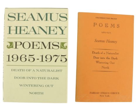 Heaney (Seamus)&nbsp;Poems 1965-1975, N.Y. 1980,&nbsp;First American Edn., Signed on title, orig. cl. in d.w., fine,&nbsp;Sig