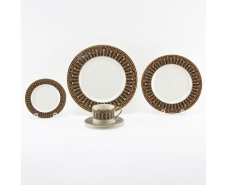 Eighty Two (82) Piece Lenox "Lucia" Dinnerware Set. Includes: 18 dinner plates 10-3/4, 18 salad plates, 18 bread plates, 15 c