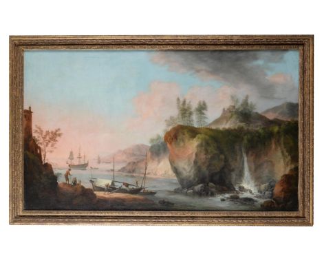
	
		Attributed to Francesco Fidanza (Italian 1747-1819)
		A coastal inlet
		Oil on canvas
		73.5 x 124cm (28¾ x 48¾ in.)
		
