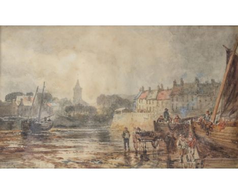 Samuel Bough (British 1822-1878)View of AnstrutherWatercolourSigned and dated 1868 lower left14 x 23cm (5½ x 9 in.)Condition 