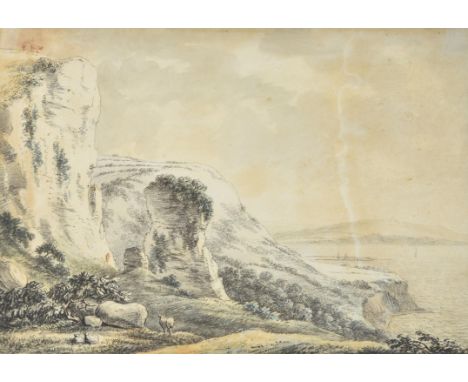 
	
		†&nbsp;Sir Anthony Devis (British 1729-1817)
		Seven Rock Point and Pinhay Bay, Dorset
		Watercolour and black chalk
		2