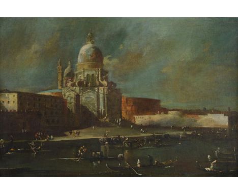 Follower of Francesco GuardiThe Grand Canal, VeniceOil on canvas40 x 61cm (15½ x 24 in.)Provenance:Mrs M. Berryman collection