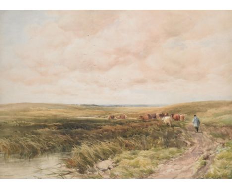 Edmund Morrison Wimperis (British 1835-1900) Near Derehem, NorfolkWatercolour Signed with initials lower right 54 x 75cm (21¼