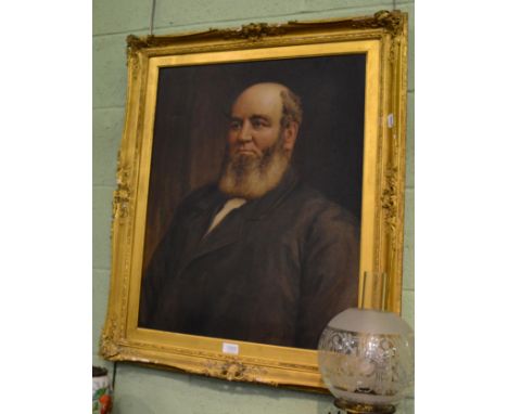 British School (19th century) Portrait of a bearded gentleman, half length, oil on canvas 