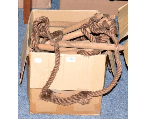 A rope ladder
