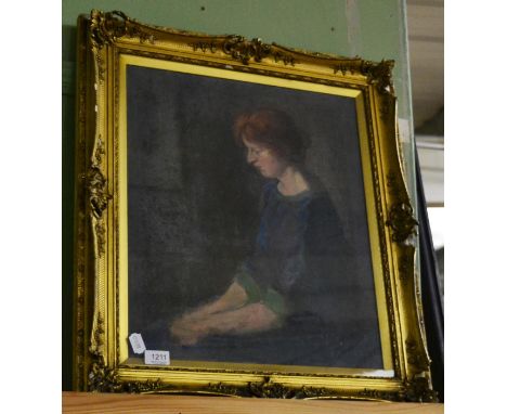 Jean Kitson (19th/20th century) portrait of a lady, signed and dated 1933, oil on canvas (a.f.)