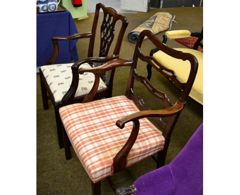 Ladder back chair and a carver chair 