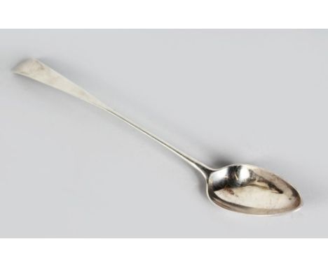 A SCOTTISH SILVER BASTING SPOON, Edinburgh 1804, Maker: R.G. & S. 12ins long.