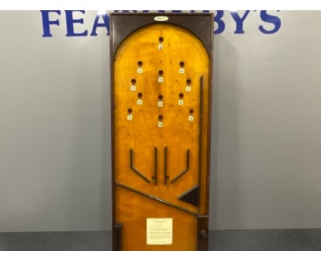 Collectors Bagatelle - British made by Kumbakatel patented 1355-33 in nice clean condition with original rules still attached