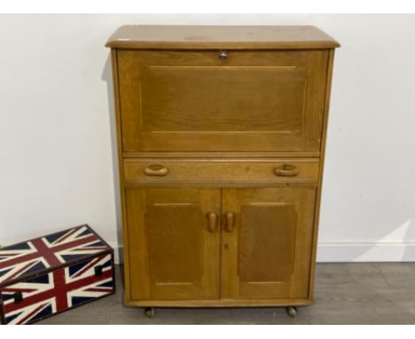 Ercol blonde writing bureau 82cm x 113cm x 46cms