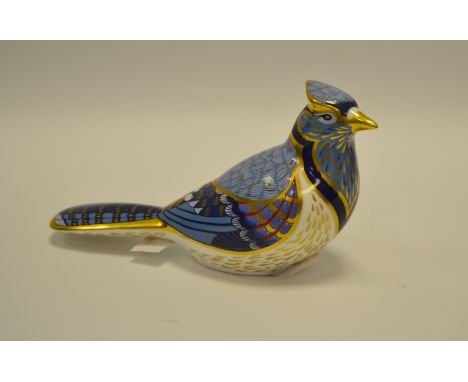 A Royal Crown Derby paperweight, Jay, printed marks    Condition Report:  First Quality 
