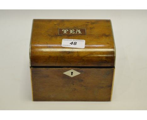 A Victorian tea caddy, c.1870