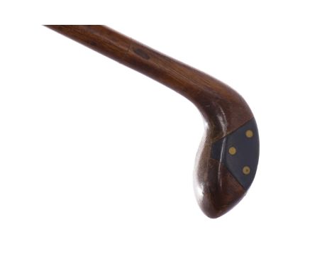 GOLFING INTEREST - EARLY 20TH CENTURY 'SUNDAY STICK'
the head with inset face, 92 cm long