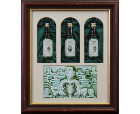 SET OF THREE COMMEMORATIVE 'LISBON LIONS' WHISKY MINIATURES
commemorating the 30th anniversary of the 1967 European Cup Final