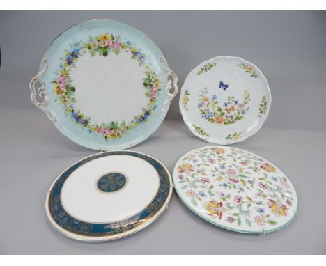 Various item of porcelain, to include a Minton Haddon Hall stand, a Royal Doulton Carlisle stand, and a porcelain two handled