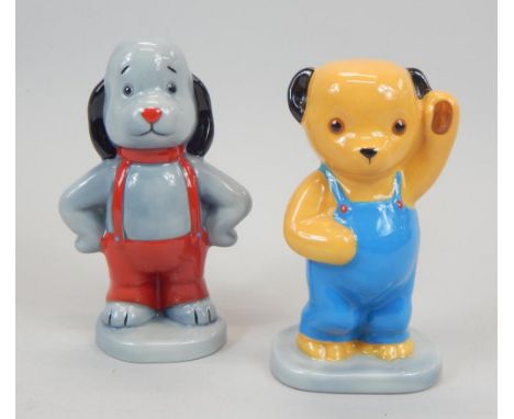 *A pair of Wade porcelain figures, Camtrak's Childhood Favourites, No. 5 Sooty and No. 6 Sweep
