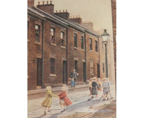 After Ralph Sweeney.  Ring A Roses, signed limited edition coloured print, 47cm x 39cm