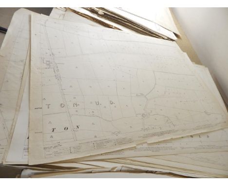 A quantity of maps, issued by the Ordnance Survey office, to include second editions in 1908, 1907 etc., to include villages 