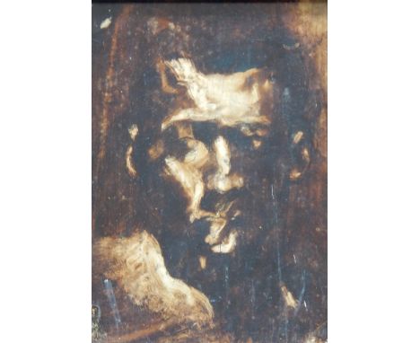 20thC British School.  Portrait studies, monoprints, 29cm x 20cm
