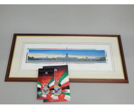 A signed limited edition print, produced for the Royal Air Force College, Middle Eastern Gala Dinner, signed by Philip Dunn M