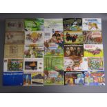 Cigarette and tea collectors cards and sticker albums