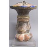 African grain figure of fertility - 16.5cm tall