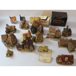 Large collection of houses including 2 Lilliput Lane, The Toll House and Old Post Office, as well as