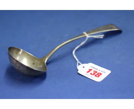 A George III silver old English pattern ladle, by Richard Crosley, London 1802, 53g.