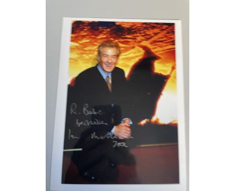Ian McKellen Lord of the Rings Actor 8x6 inch Signed Photo. Good condition. All autographs are genuine hand signed and come w