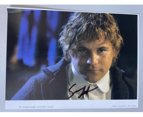 Sean Astin Lord of the Rings Actor Signed 8x6 inch Magazine Image. Good condition. All autographs are genuine hand signed and