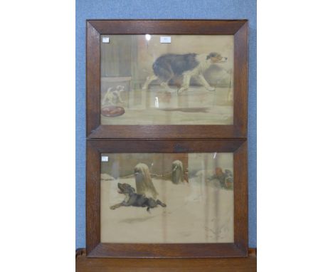 Two early 20th Century Cecil Aldin prints, framed 