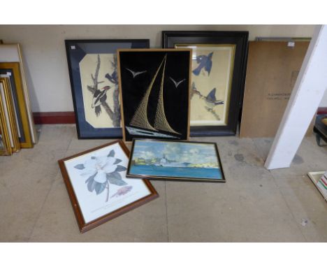 Assorted prints, etc. 