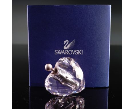 An exquisite Swarovski crystal figurine titled Heart With You, featuring a secret message container crafted within a faceted 