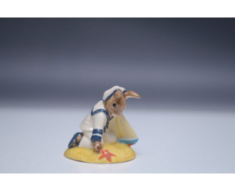 Royal Doulton Bunnykins figurine titled "Sailor Bunnykins," model DB166. This piece was introduced as the Bunnykins Figure of