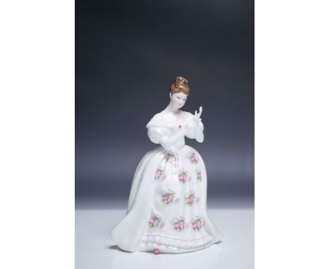 Royal Doulton figurine titled "Summer Rose," model HN3309, designed by Peggy Davies. This elegant figurine depicts a lady in 