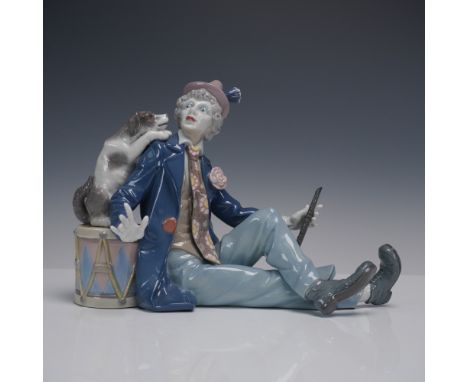 Charming Lladro porcelain figurine titled Musical Partners (model 1005763), sculpted by Juan Huerta and issued in 1991. This 