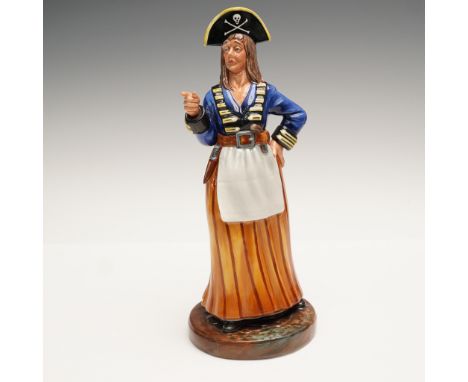 This Royal Doulton figurine titled Ruth The Pirate Maid, model HN2900, captures a whimsical and bold character dressed in a n