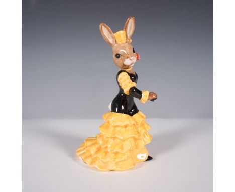 This Royal Doulton Bunnykins figurine is part of the esteemed Dancers of the World series. Featuring a vibrant design, the fi