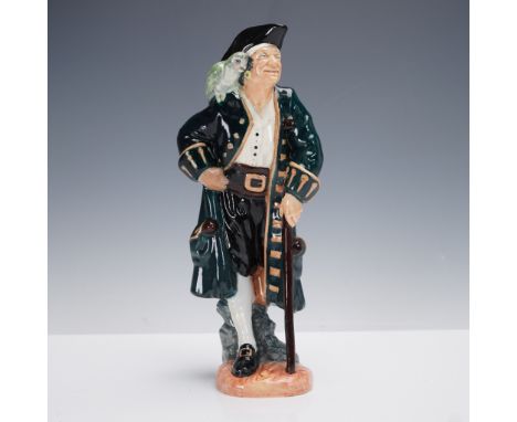 Crafted in England by Royal Doulton, this porcelain figurine portrays Long John Silver, the iconic pirate character from Robe