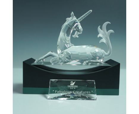 Exquisite Swarovski SCS The Unicorn, the 1996 Annual Edition from the Fabulous Creatures series, designed by Martin Zendron. 