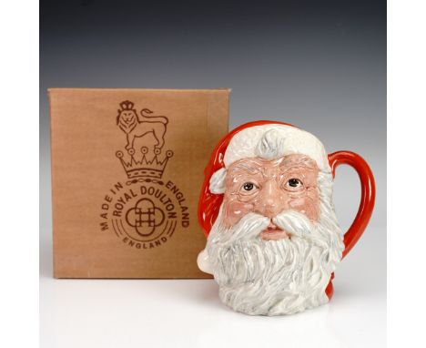 This Royal Doulton character jug features the beloved figure of Santa Claus, model D6704, produced in England in 1984. Render