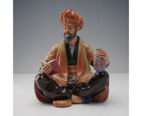 Glossy porcelain; modelled after the famous Persian mathematician. Middle Eastern Heritage series. Royal Doulton backstamp.Ar