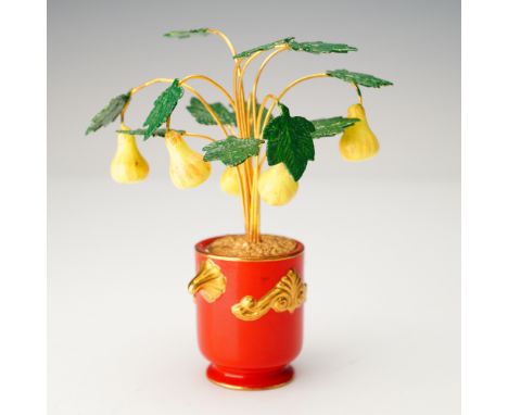 Handcrafted decorative tree from the House of Faberge's "Imperial Garden of the Tsars" collection for the Franklin Mint. Feat