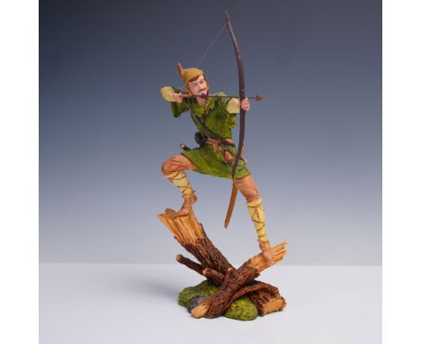 A dynamic Royal Doulton hand-made sculpture depicting Robin Hood, model HN3720. Sculpted by Alan Maslankowski, this striking 