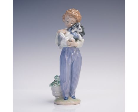 Charming Lladro porcelain figurine titled My Buddy (Spanish name Perrito Convaleciente), sculpted by Antonio Ramos. Issued an