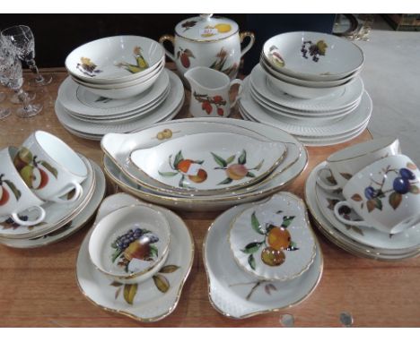 A part Royal Worcester 'Evesham' dinner service (39 pieces approx)