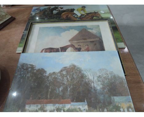 A print Arkle, after Max Brandrett, a print Eclips, after George Stubbs, and a print The Closing Match, after Roy Perry
